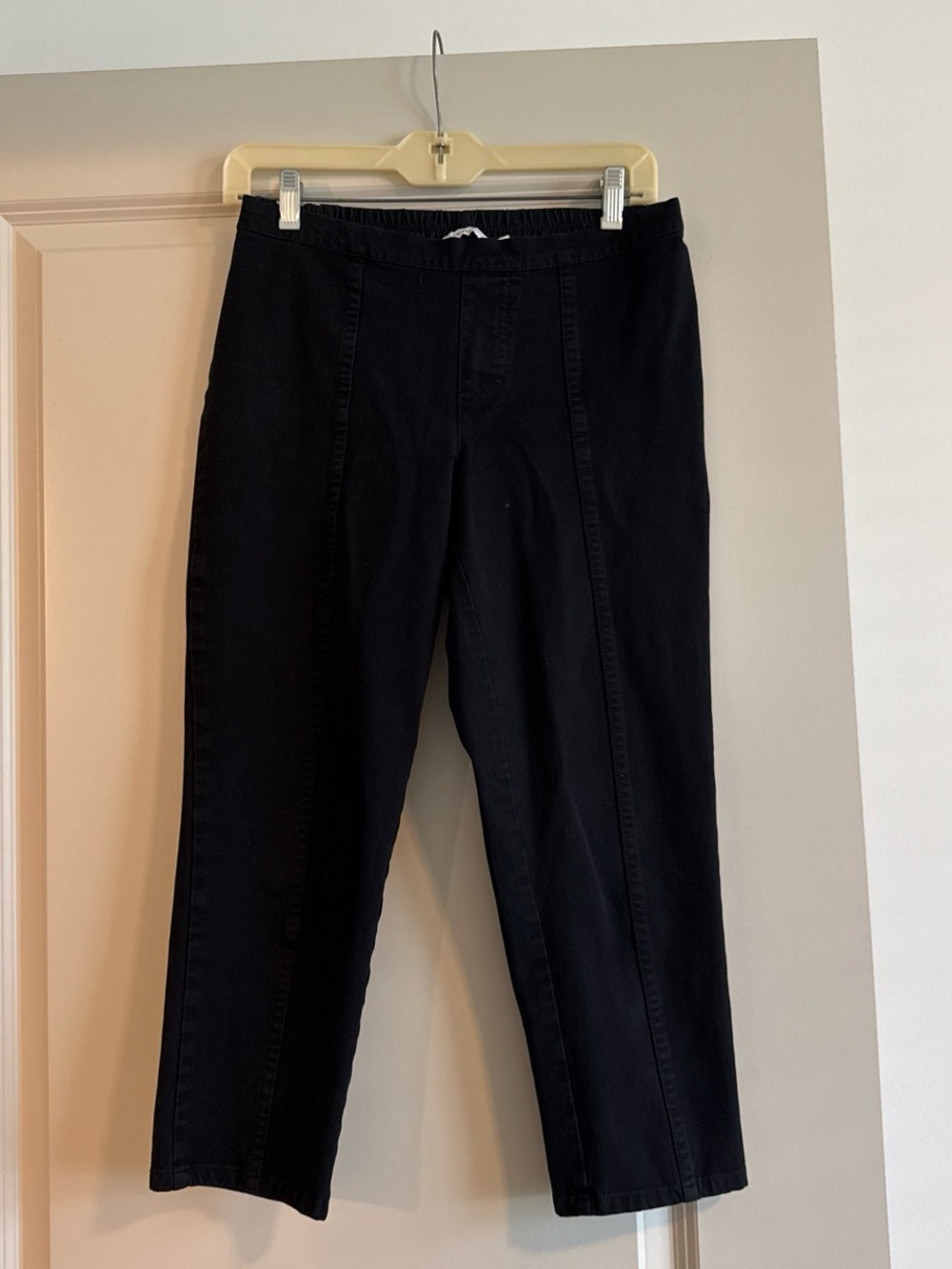 BCBGeneration Black Capris with Front Seam Detail